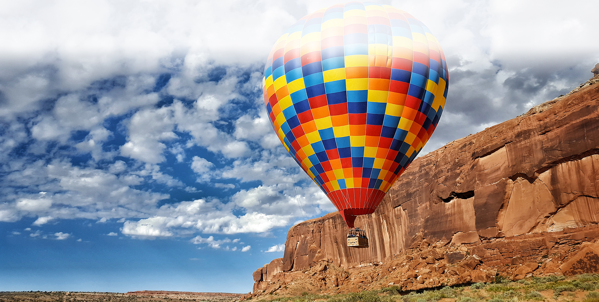 Riding in a hot air deals balloon